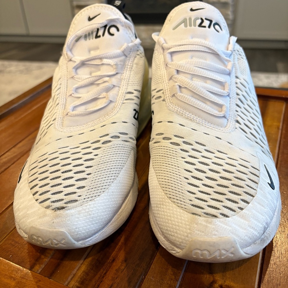 Nike Air Max 270 White Black AH8050 100 Men's Size 8 Women 9 1/2